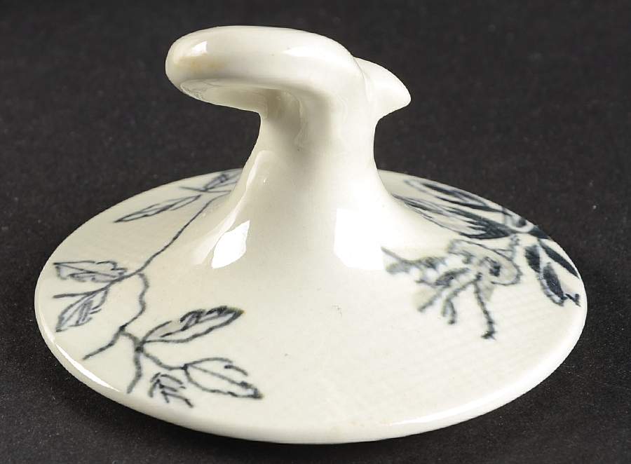 Midnight Rose Lid for Sugar Bowl by Red Wing-1