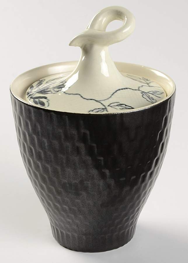 Midnight Rose Sugar Bowl & Lid by Red Wing-1