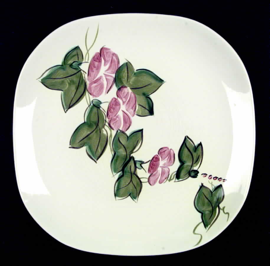 Morning Glory Pink Dinner Plate by Red Wing-1