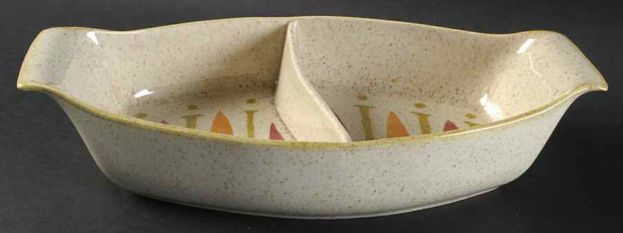 Pepe Oval Divided Vegetable Bowl by Red Wing-1