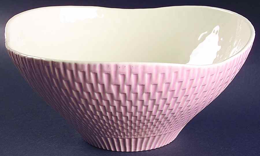 Pink Spice 10" Large Salad Serving Bowl by Red Wing-1