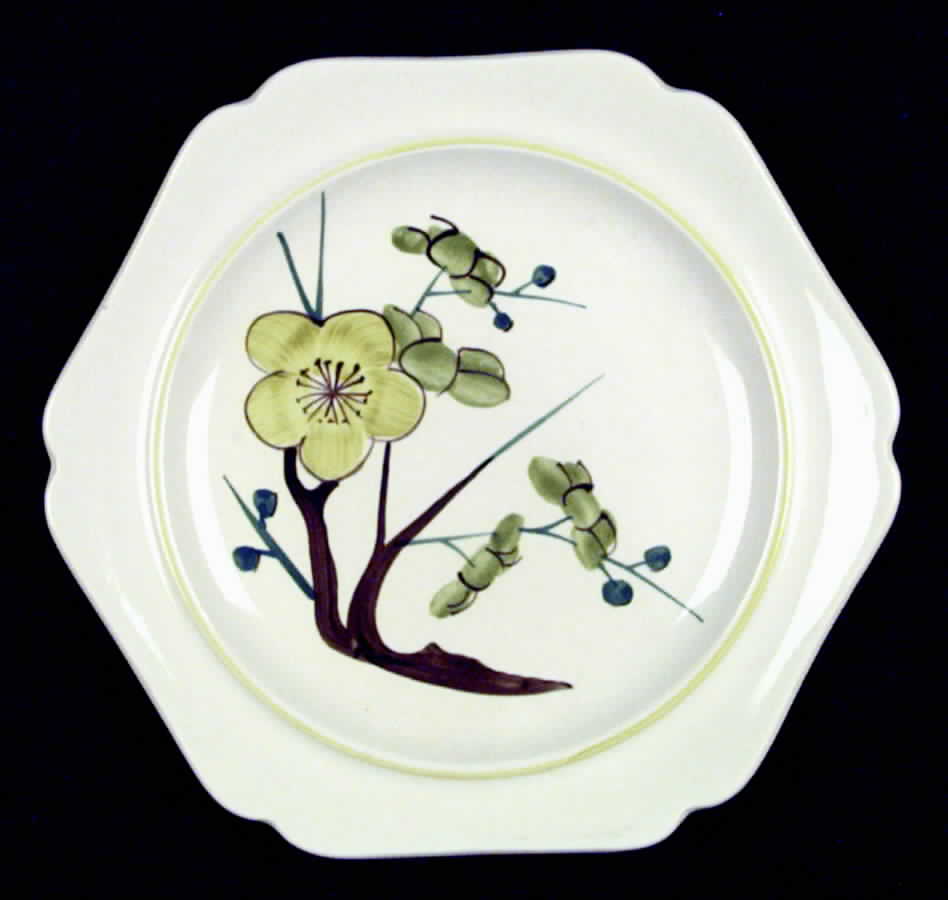 Plum Blossom Yellow Salad Plate by Red Wing-1