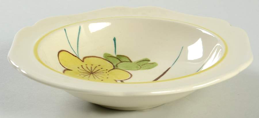 Plum Blossom Yellow Rim Fruit/Dessert (Sauce) Bowl by Red Wing-1