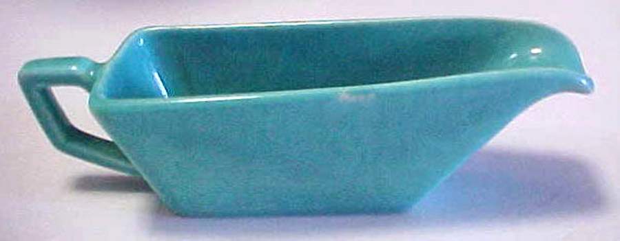 Plain Turquoise Open Sauce Boat by Red Wing-1