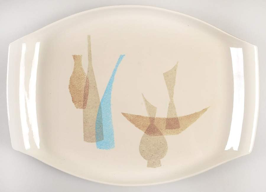 Pompeii 15" Oval Serving Platter by Red Wing-1