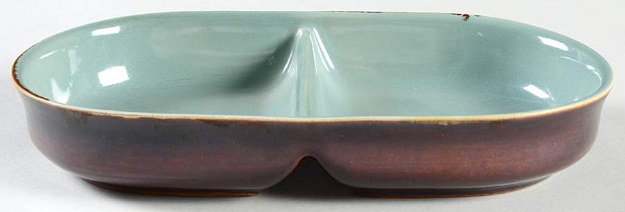Provincial Oomph 12" Oval Divided Vegetable Bowl by Red Wing-1
