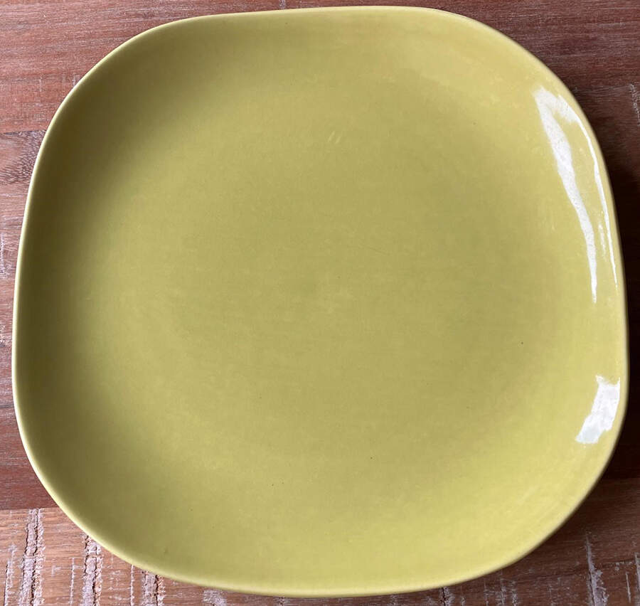 Quartette Chartreuse Salad Plate by Red Wing-1
