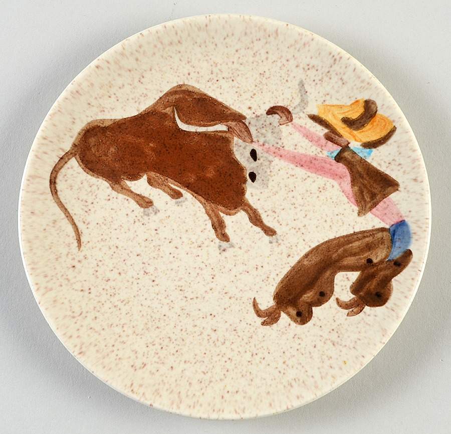 Round Up Bread & Butter Plate by Red Wing-1