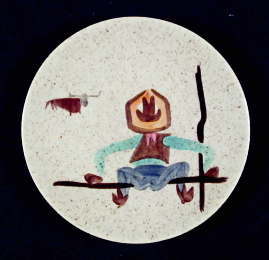 Round Up Bread & Butter Plate by Red Wing-1