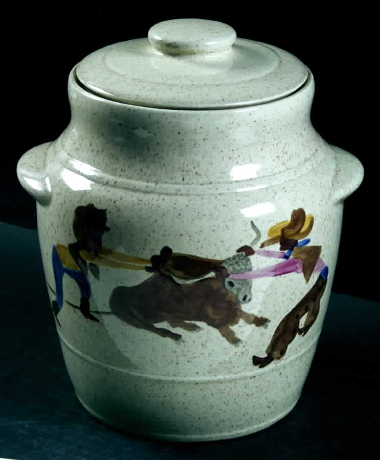 Round Up Cookie Jar & Lid by Red Wing-1