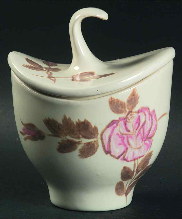 Red Wing Rose Sugar Bowl & Lid by Red Wing-1