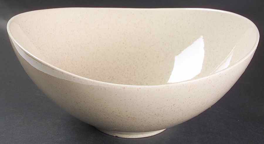 Tan Fleck 12" Large Salad Serving Bowl by Red Wing-1