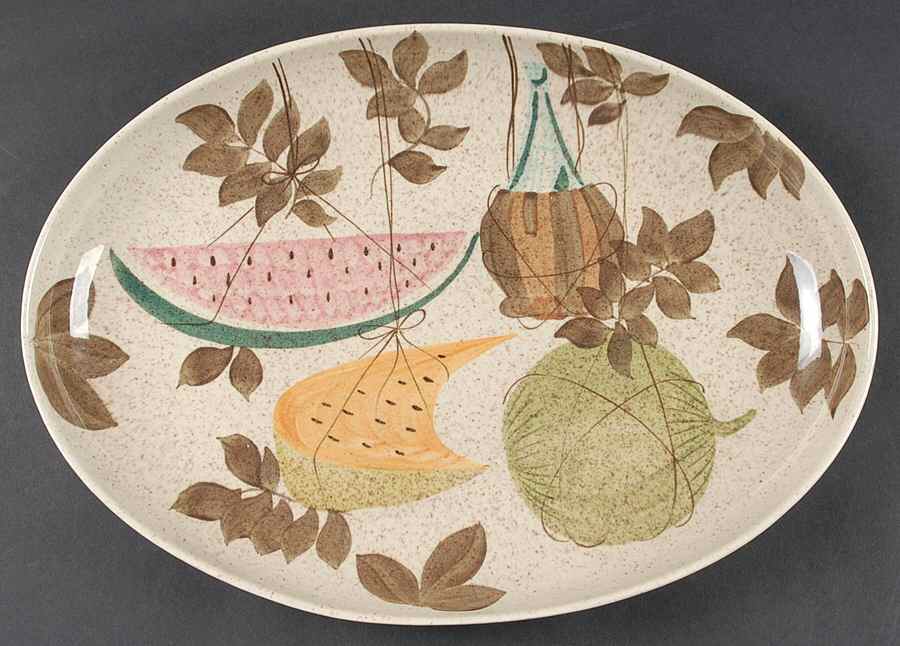 Tampico 15" Oval Serving Platter by Red Wing-1