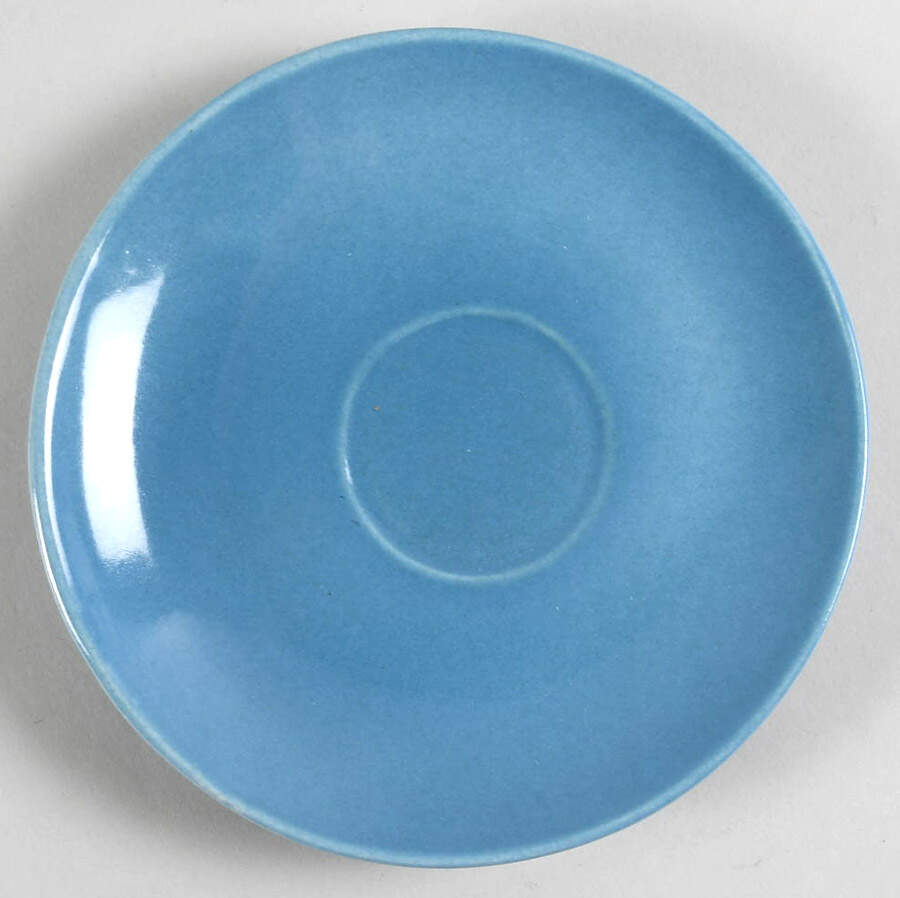 Town and Country Dusk Blue Saucer by Red Wing-1