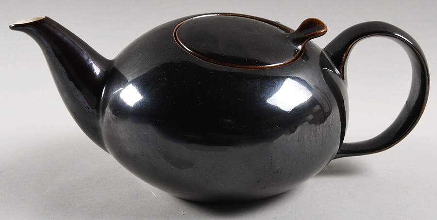 Town and Country Metallic Brown Teapot & Lid by Red Wing-1