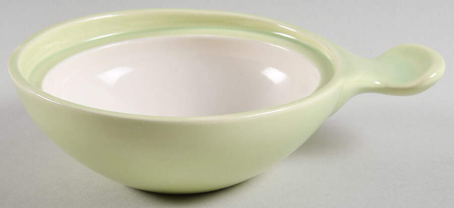 Town and Country Chartreuse Handled Marmite No Lid by Red Wing-1