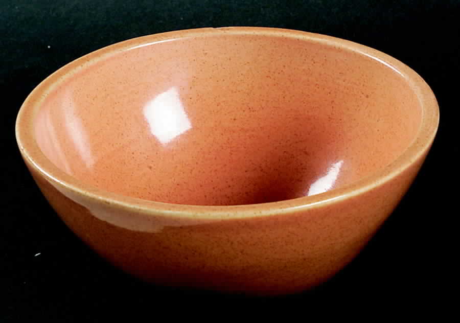 Town and Country Peach Coupe Cereal Bowl by Red Wing-1