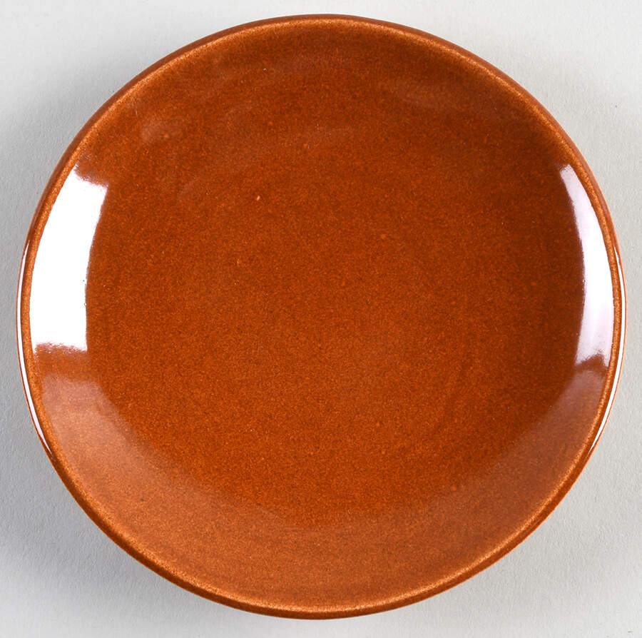 Town and Country Rust Bread & Butter Plate by Red Wing-1