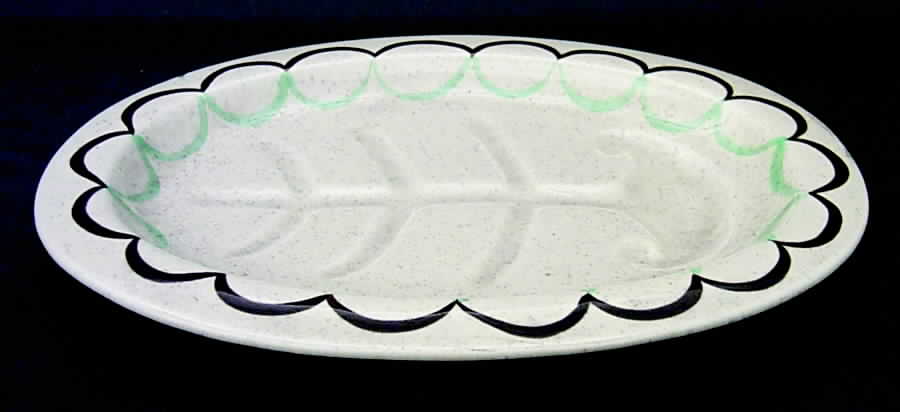 Two Step 12" Oval Serving Platter by Red Wing-1