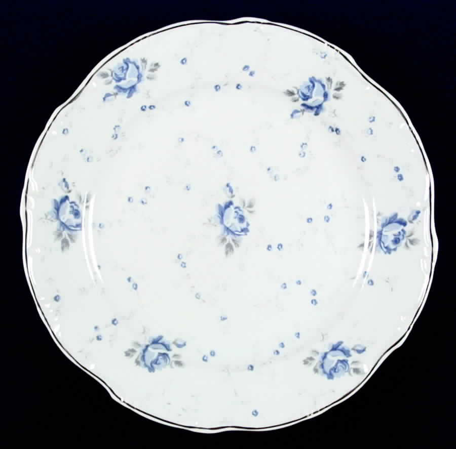 Blue Roses Dinner Plate by Royale Garden-1