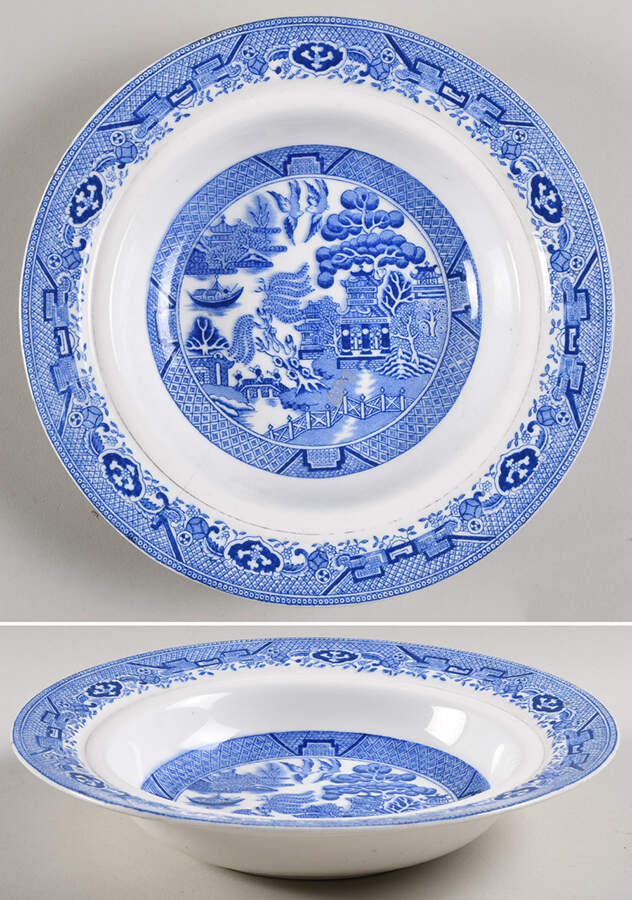 Blue Willow Muffin Dish No Lid by Royal Grafton-1