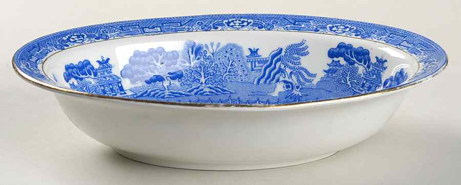 Blue Willow 9" Oval Vegetable Bowl by Royal Grafton-1