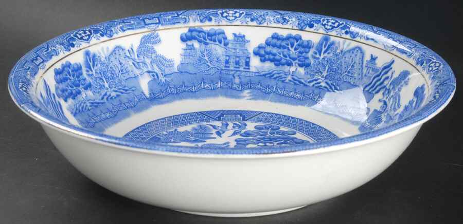 Blue Willow 9" Round Vegetable Bowl by Royal Grafton-1