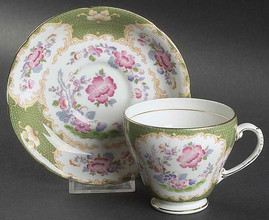 Canton Footed Cup & Saucer Set by Royal Grafton-1