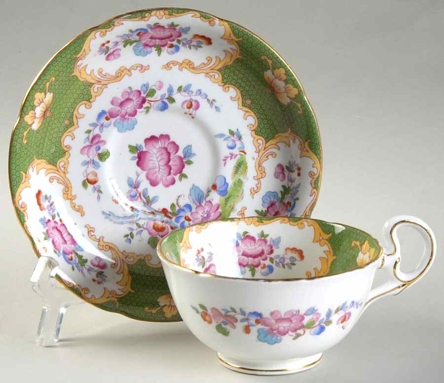 Canton Footed Cup & Saucer Set by Royal Grafton-1
