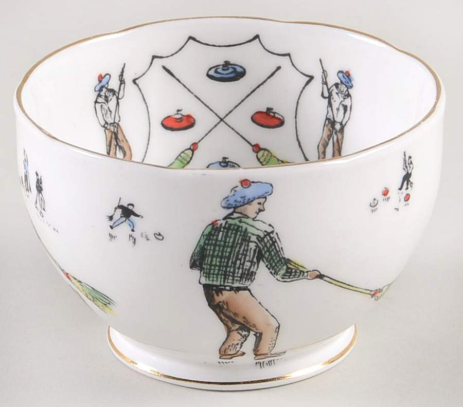 Curling Cup, A Mini Open Sugar Bowl by Royal Grafton-1