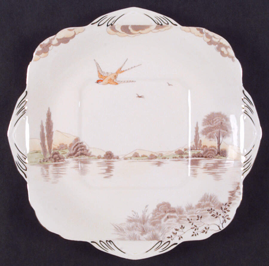 Derwent Square Handled Cake Plate by Royal Grafton-1