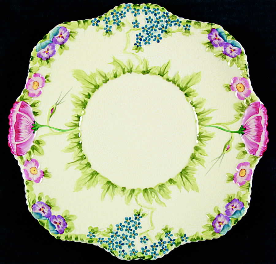 Garden Glories Handled Cake Plate by Royal Grafton-1