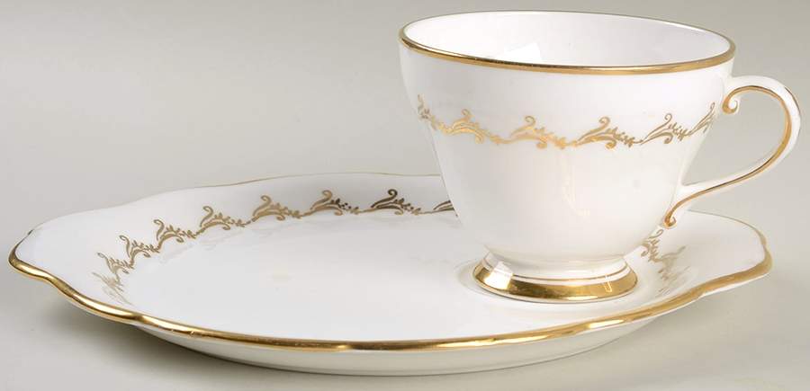 Golden Glory Snack Plate & Cup Set by Royal Grafton-1