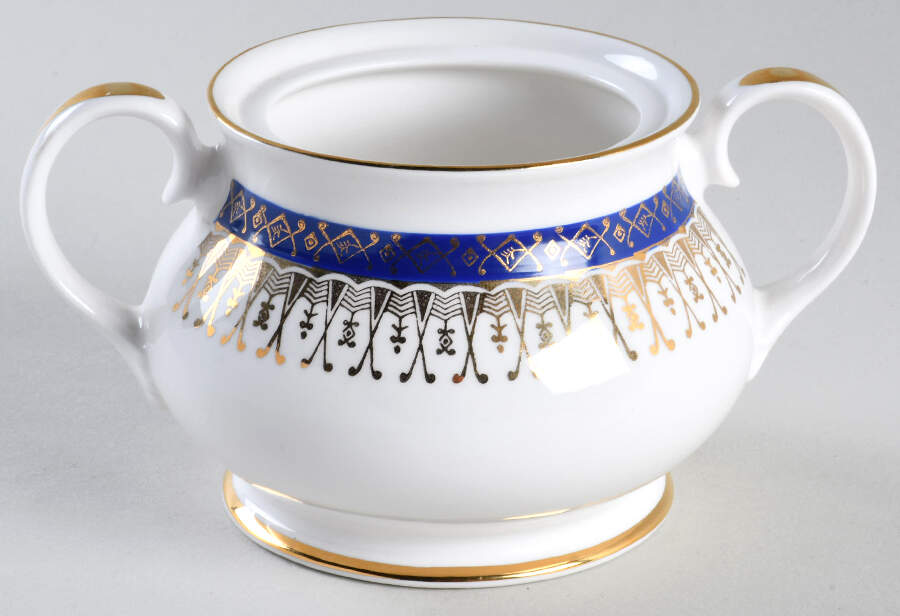 Majestic Dark Blue Sugar Bowl No Lid by Royal Grafton-1