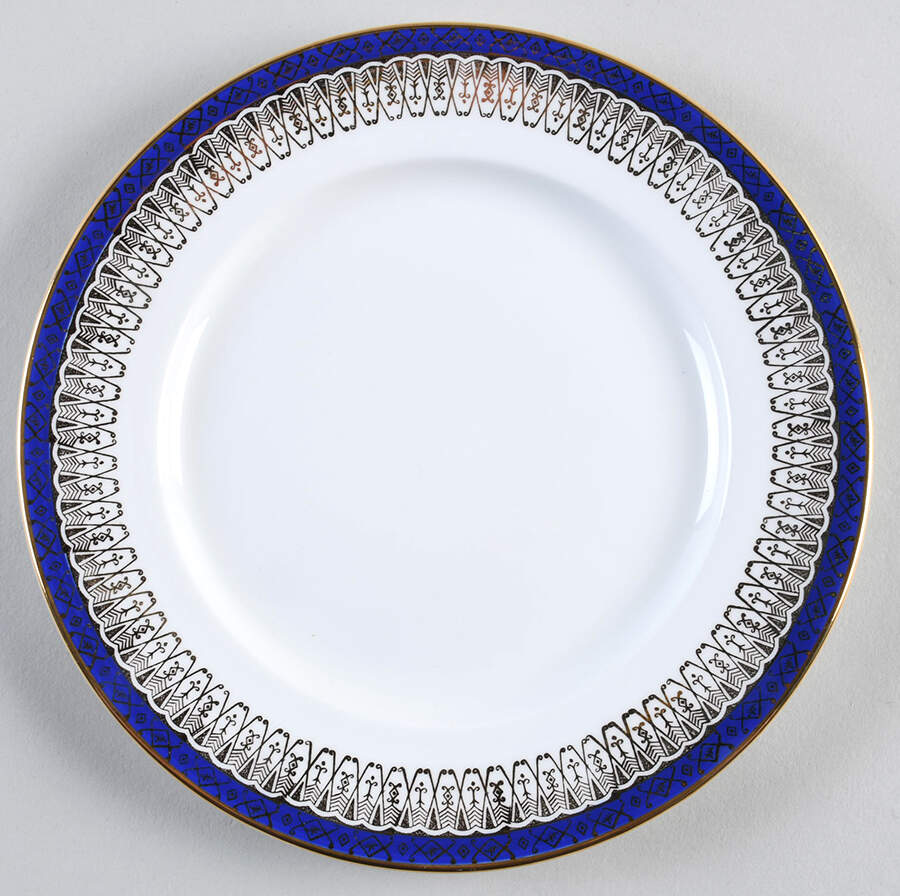 Majestic Dark Blue Salad Plate by Royal Grafton-1