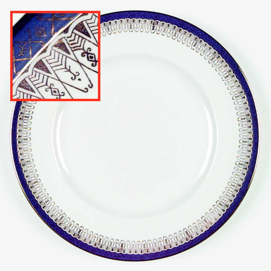 Majestic Dark Blue Dinner Plate by Royal Grafton-1