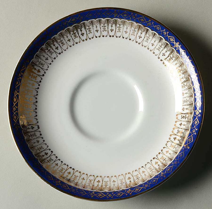 Majestic Dark Blue Saucer for Cream Soup Bowl by Royal Grafton-1