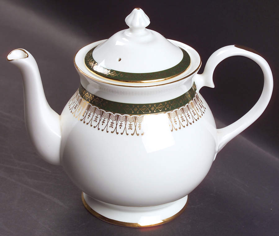 Majestic Green Teapot & Lid by Royal Grafton-1