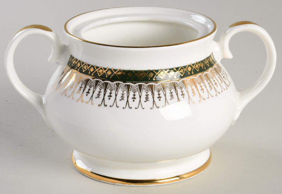 Majestic Green Sugar Bowl No Lid by Royal Grafton-1