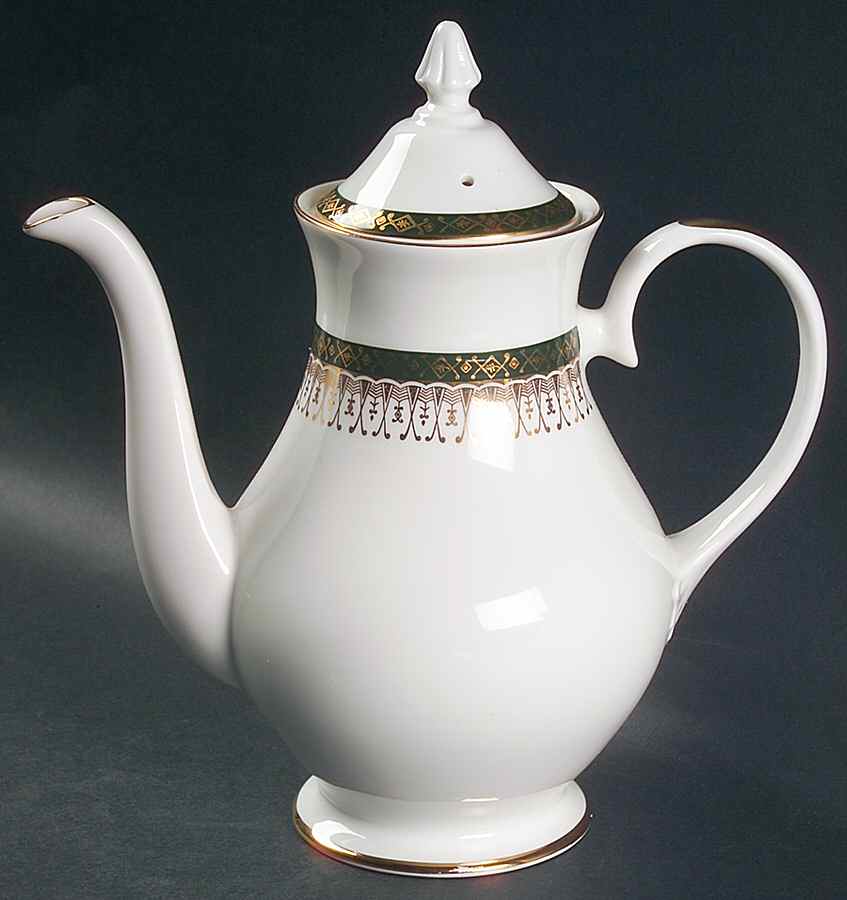 Majestic Green Coffee Pot & Lid by Royal Grafton-1