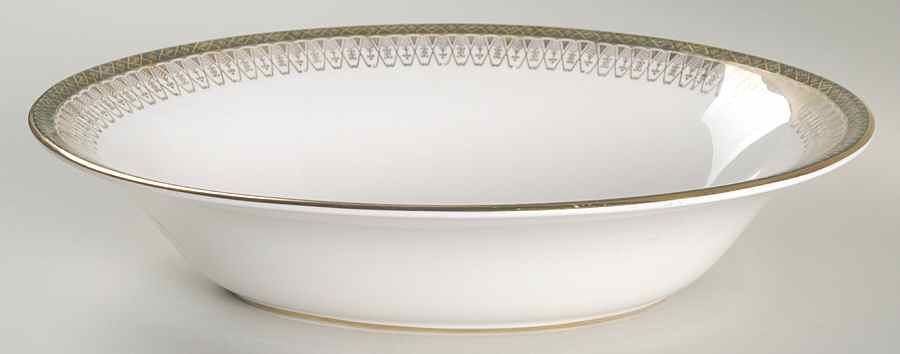 Majestic Green 10" Oval Vegetable Bowl by Royal Grafton-1