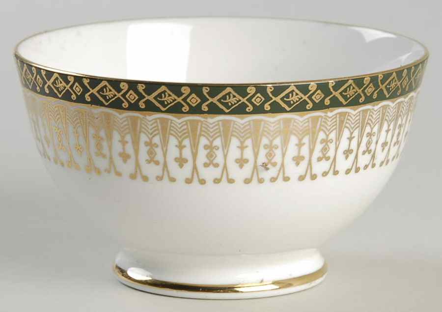 Majestic Green Open Sugar Bowl by Royal Grafton-1