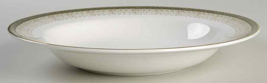 Majestic Green Large Rim Soup Bowl by Royal Grafton-1