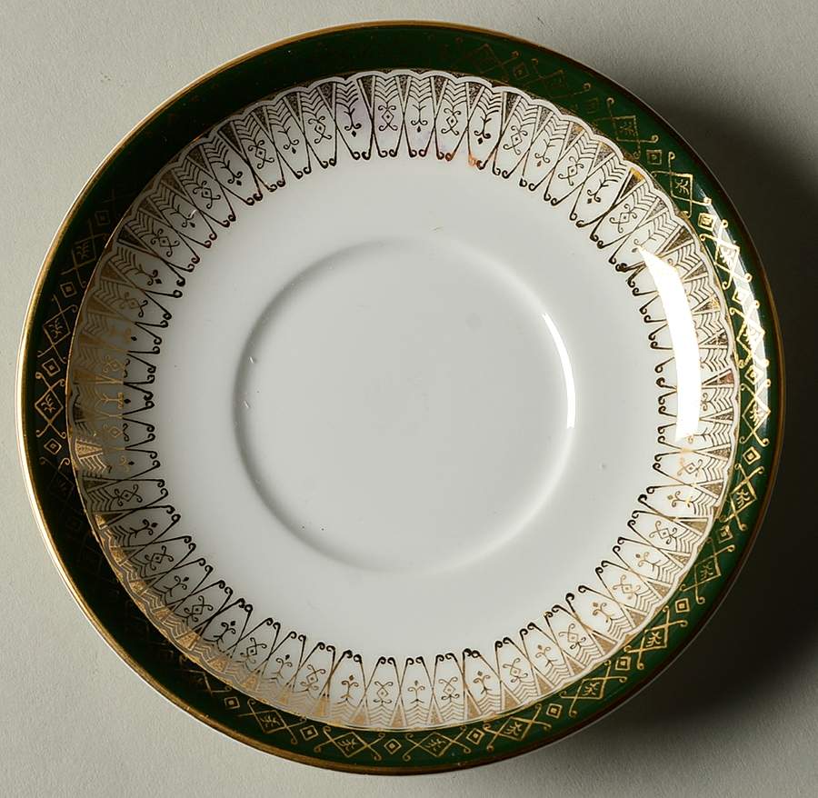 Majestic Green Saucer for Demitasse Cup by Royal Grafton-1