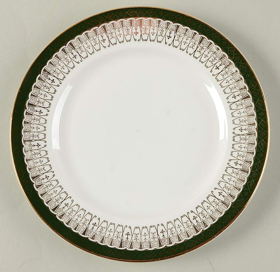 Majestic Green Dessert/Pie Plate by Royal Grafton-1