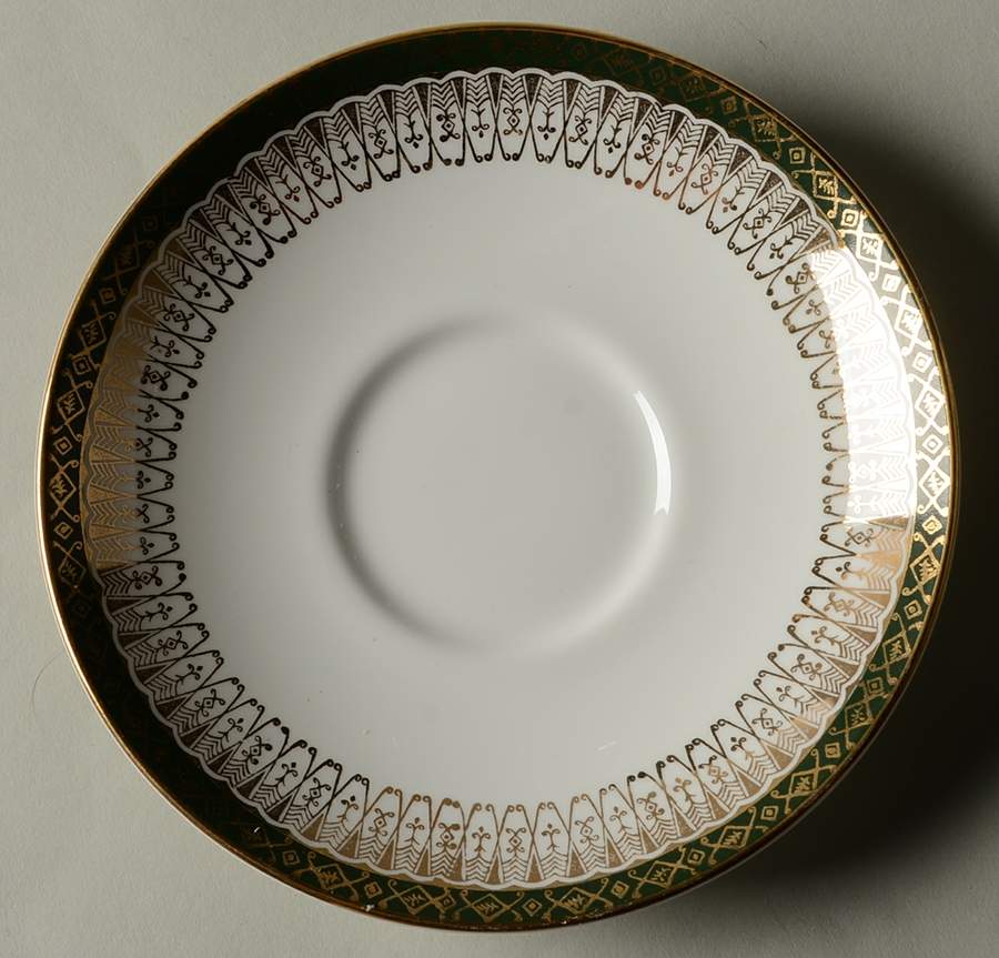 Majestic Green Saucer for Cream Soup Bowl by Royal Grafton-1