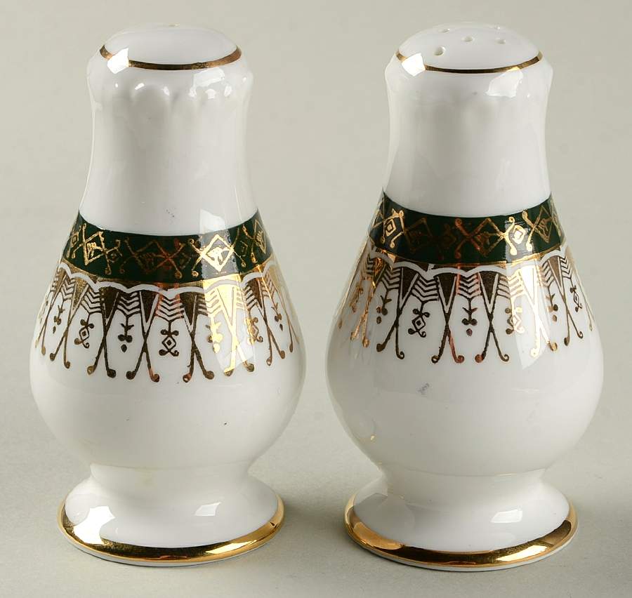 Majestic Green Salt & Pepper Set by Royal Grafton-1