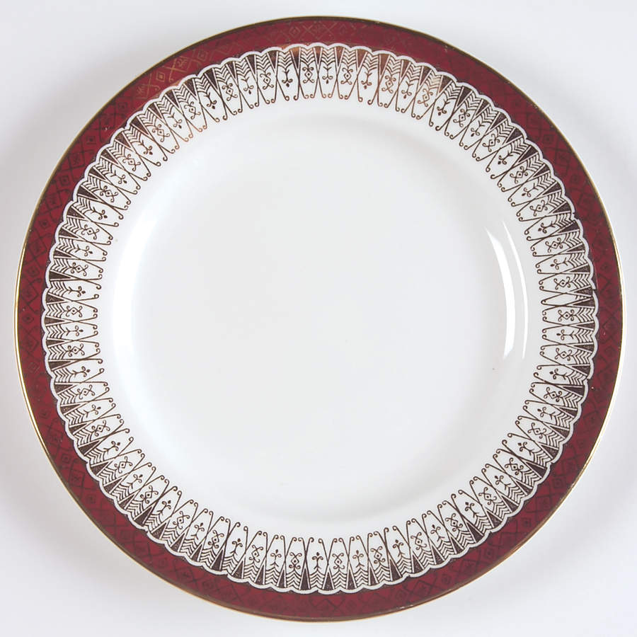 Majestic Maroon Dessert/Pie Plate by Royal Grafton-1
