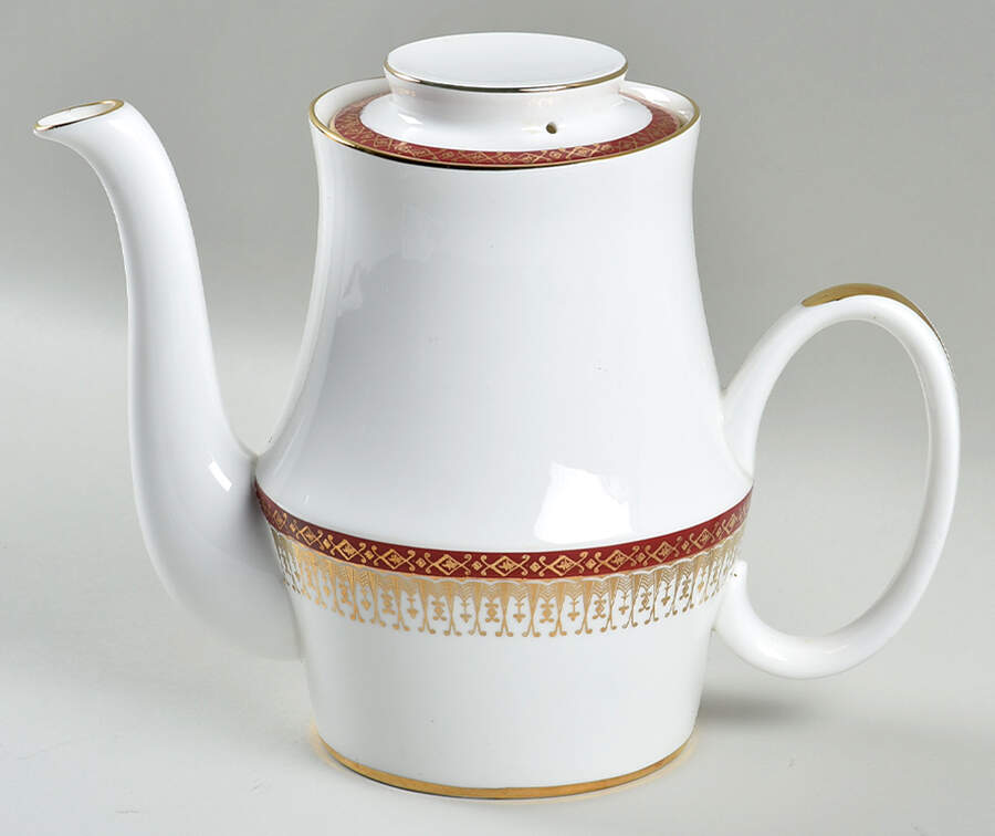 Majestic Maroon Coffee Pot & Lid by Royal Grafton-1