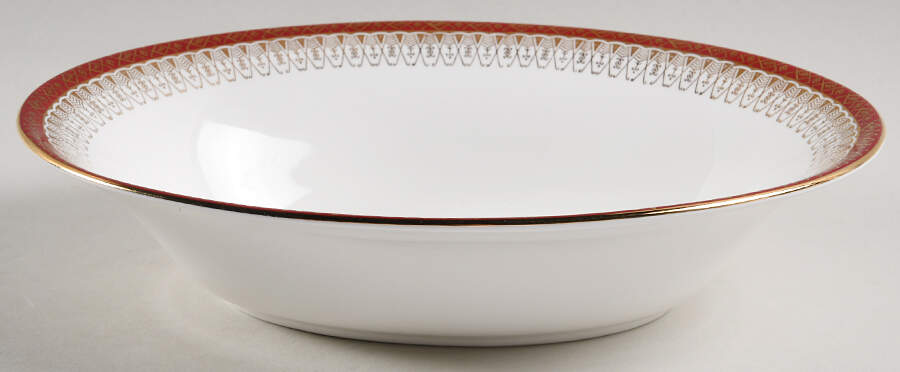 Majestic Maroon 9" Oval Vegetable Bowl by Royal Grafton-1
